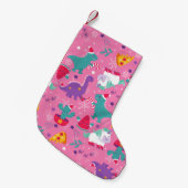 hässliche Weihnachtspizza unicorn Wassermelone Sch Kleiner Weihnachtsstrumpf (Vorderansicht (hängend))