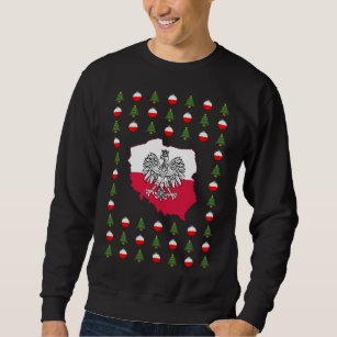 Hässliche Weihnachtspolnisch-Strickjacke Sweatshirt