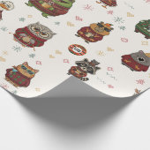 Hässliche Weihnachtspullover-Charaktere-Wrap-Papie Geschenkpapier (Ecke)