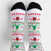 Hässliche Weihnachtspullover-Elemente Socken (Oben)