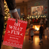 Hässliche Weihnachtspullover-Feier-Einladung Einladung