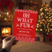 Hässliche Weihnachtspullover-Feier-Einladung Einladung