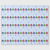 Hässliche Weihnachtspullover Geschenkpapier (Flach)