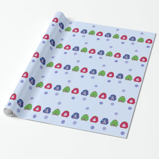Hässliche Weihnachtspullover Geschenkpapier (Ungerollt)