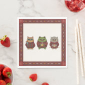 Hässliche Weihnachtspullover-Party Charaktere Lunc Serviette (Beispiel)