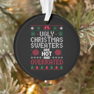Hässliche Weihnachtspullover sind heiß und überbew Ornament