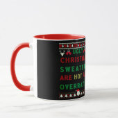 Hässliche Weihnachtspullover sind heiß und überbew Tasse (Links)