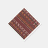 Hässliche Weihnachtspullover-Strick-Cocktailservie Serviette (Ecke)
