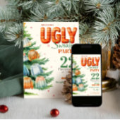 Hässliche Weihnachtspullover-Weihnachtsfeier Kusch Einladung