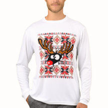 Hässliche Weihnachtsstrickjacke, die durch sprengt