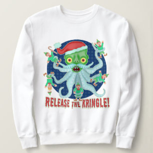 Hässliche Weihnachtsstrickjacke-lustige Freigabe Sweatshirt