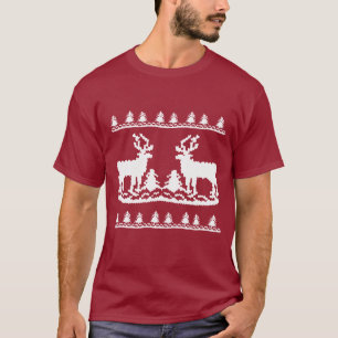 Hässliche Weihnachtsstrickjacke - T-Shirt