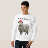 Hässliche Weihnachtsstrickjacken Sweatshirt (Vorne ganz)