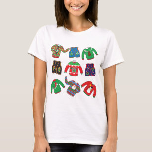 Hässliche Weihnachtsstrickjacken und -westen T-Shirt