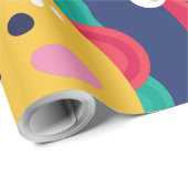 hässliche Weihnachtsstuben Geschenkpapier (Rolleneckpunkt)