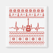 hässliche Weihnachtsswitscher akustische Gitarre Magnet (Vorne)