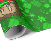 hässliche Weihnachtsswitzer-Igel Geschenkpapier (Rolleneckpunkt)