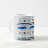 Hässliche Weihnachtsturbo-Auto-Tasse Kaffeetasse (Vorderseite Links)