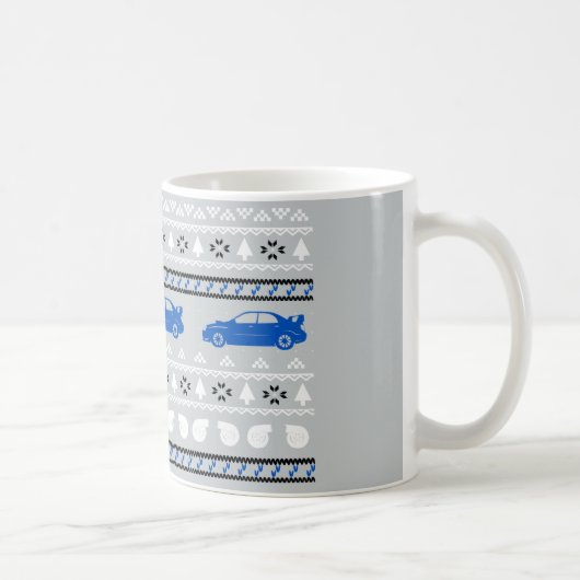 Hässliche Weihnachtsturbo-Auto-Tasse Kaffeetasse (Rechts)