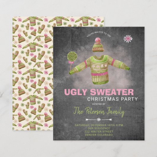 Hässliche Weihnachtsweihnachtsfeier (Vorne/Hinten)