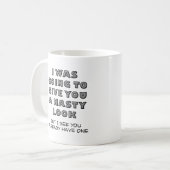 Hässlicher Blick-lustige Tasse (Vorderseite Links)