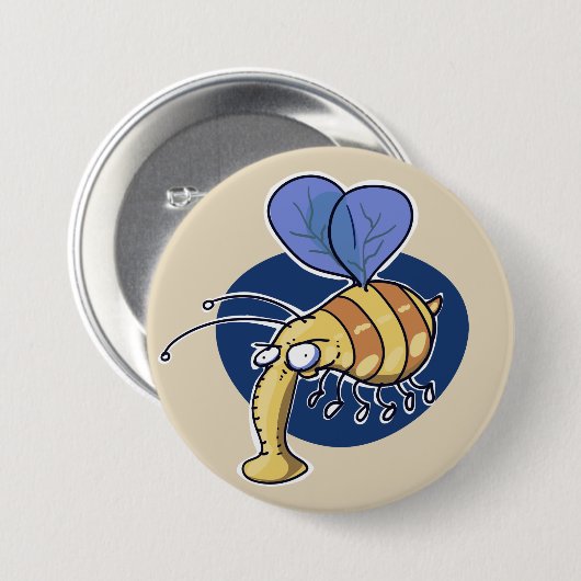 hässlicher Cartoon Button (Vorne & Hinten)