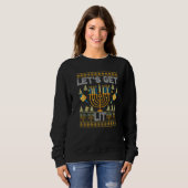 Hässlicher Chanukka-Pullover Lasst uns trinken un Sweatshirt (Vorne ganz)