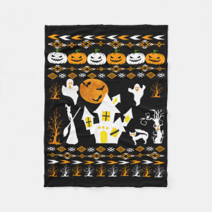 Hässlicher Halloween Tierarzt Tiere Katzen Eule Fr Fleecedecke