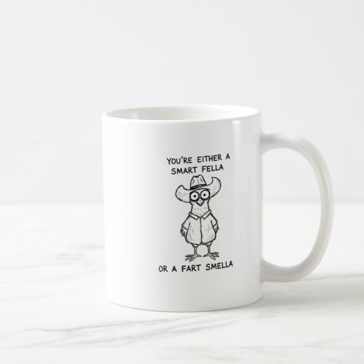 Hässlicher Hühnercowboy Entweder kluger Bursche od Kaffeetasse (Rechts)