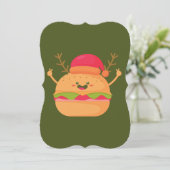 hässlicher Käseburger Einladung (Stehend Vorderseite)