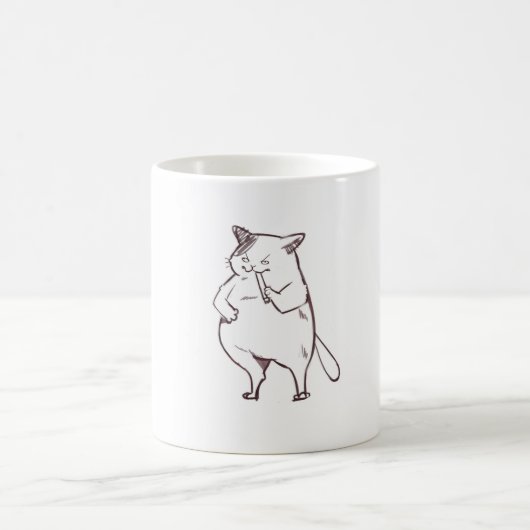 hässlicher Katzenbecher Kaffeetasse (Mittel)