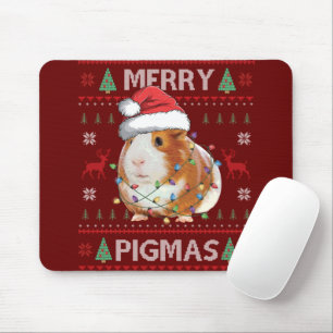 Hässlicher Meerschweinchen-Weihnachten-Pullover Me Mousepad