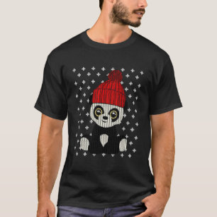 Hässlicher Panda-Bär-Santa-Weihnachten T-Shirt