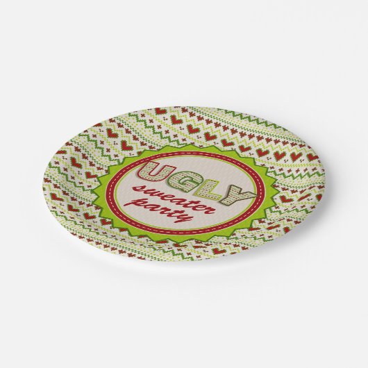 Hässlicher Pappteller (Schrägansicht)