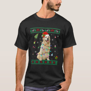 Hässlicher Pullover Golden Retriever Hund Weihnach