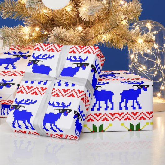 Hässlicher Pullover (Komm damit klar) Rentier Weih Geschenkpapier (Feiertage)