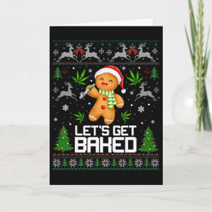 Hässlicher Pullover Unkraut Weihnachten Xmas Karte