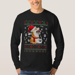 Hässlicher Pullover Weihnachten Corgi Hund Santa H