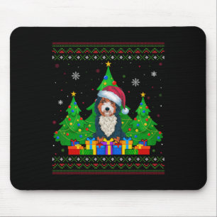 Hässlicher Pullover Weihnachtsbaum Santa Hut Berne Mousepad