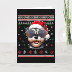 Hässlicher Pullover X-mas Weihnachtsmann Miniaturs Karte