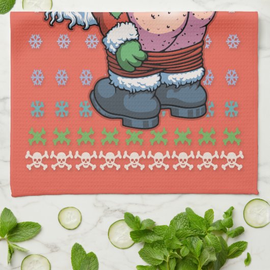 Hässlicher Sankt-Mond Handtuch (Gefaltet)