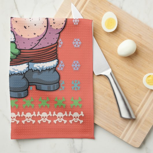 Hässlicher Sankt-Mond Handtuch (Viertel Falte)