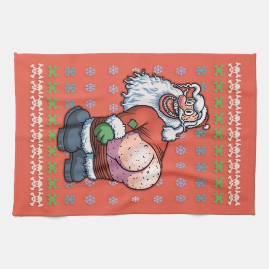 Hässlicher Sankt-Mond Handtuch (Horizontal)