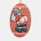 Hässlicher Sankt-Mond Keramikornament (Links)