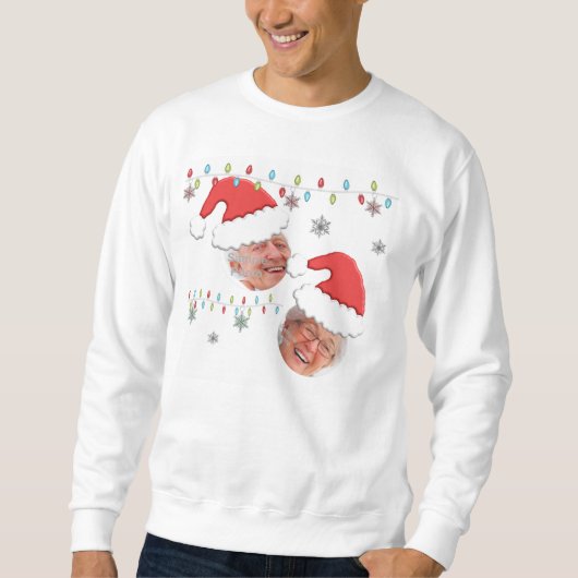 Hässlicher Shirt-Weihnachtsfeiertag addieren Ihre Sweatshirt (Vorderseite)