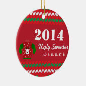 Hässlicher Strickjacke-Sieger Keramikornament (Rechts)