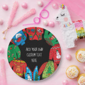 Hässlicher Strickjacke-Weihnachtspapier-Teller Pappteller (Party)