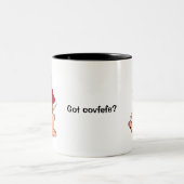 Hässlicher SuperTyp auf Schwein: Got covfefe? Zweifarbige Tasse (Mittel)