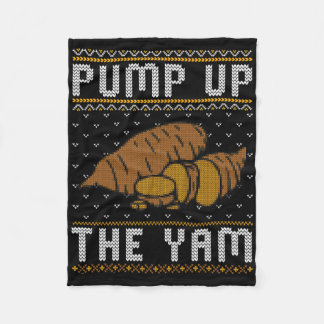 Hässlicher Thanksgiving-Pullover Lustiger Pump Up Fleecedecke