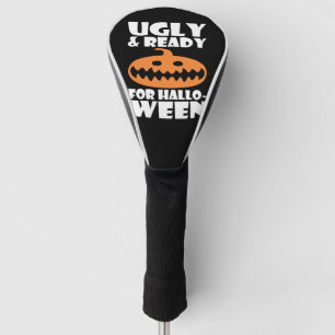 Hässlicher und Halloween-bereiter Kürbis Golf Headcover